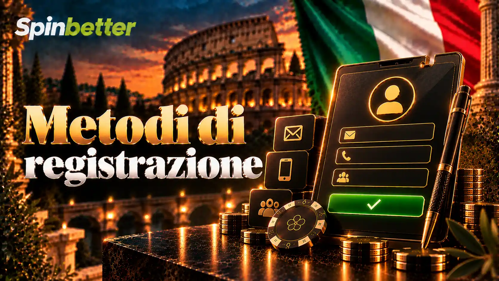 Metodi di registrazione SpinBetter: e-mail, telefono, un clic e social